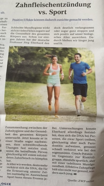 Zahnfleischentzündung vs Sport